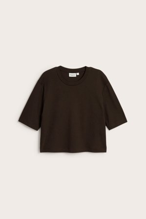 Kappahl | Kort t-skjorte Mørkebrun XL | Mørkebrun