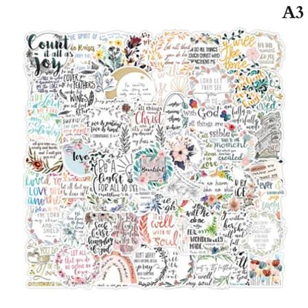 50/100 st Jesus Christians Religion Sayings Sticker DIY Graffit A3