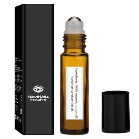 Fugtgivende øjenserum under øjnene med rulleapplikator, lysnende essensolie
