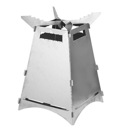 Fantastisk Rea på Grillspis Vikbar Camping Vit Rostfritt