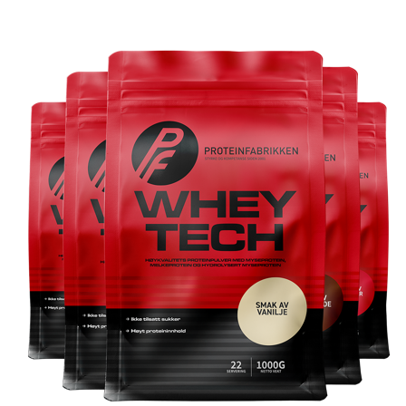 Stor Pakke Whey Tech Protein 5x1kg