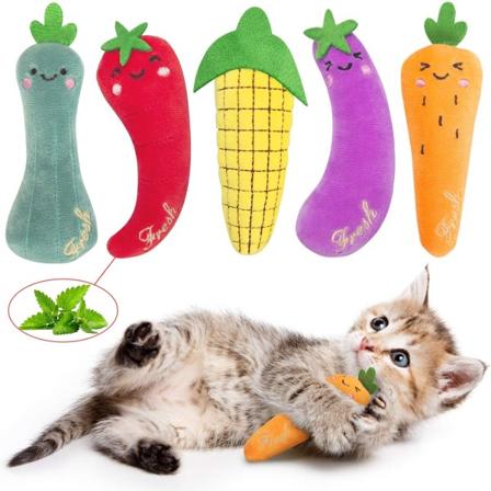 5 st Kattmynta Leksaker, Katt Leksaker, Katt Leksaker för Innekatter, Kattmynta Leksaker