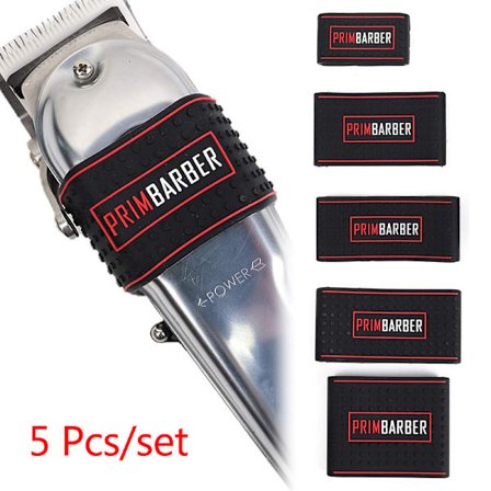 5 st Non Slip Barber Hair Clipper Bands Grip Ärmar Hår Trim