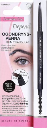Depend Øjenbrynspen Slim Triangular Mørkebrun, Makeup, Øjenbryn, Øjenbrynsblyanter