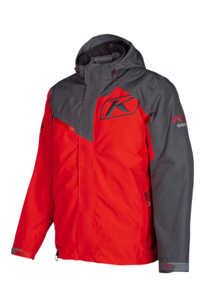 Snøjakke Klim Kompound Asfalt Høy risiko rød/asfalt L