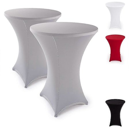 Tyylikkäät antrasiitin väriset joustavat baaripöydän suojukset bistro-pöydille