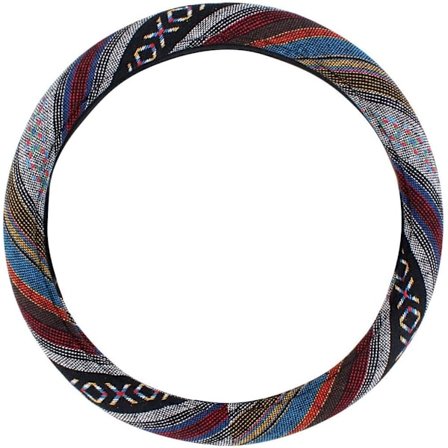 15 tommer Ny Baja tæppe Bilratdæksel Universal Fit De fleste biler Automotive Etnisk stil Groft hørklæde