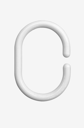 Hasta - Ringe til badeforhængsstang 12-pak - Hvid - Gardintilbehør - Fra Homeroom