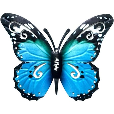 Utomhus Metall Fjärilar Fjäril Stor -Fjäril Väggkonst Metall 3D Fjäril Vägghängning Hängande