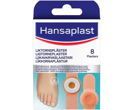 Hansaplast Ligtorneplaster 8 stk, Medicin & Pleje, Plastre, Ligtorneplastre