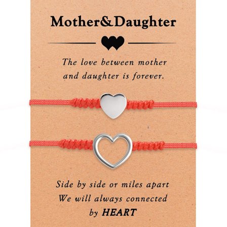 2 stk vævet forældre-barn armbånd mor datter armbånd F F