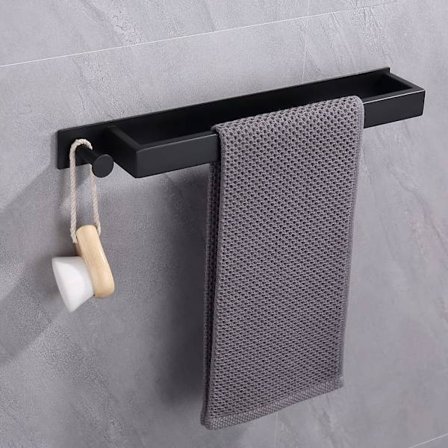 Selvklæbende håndklædestang i rustfrit stål til badeværelset - uden boring