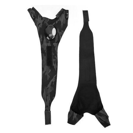 1 Par LED Ficklampa Handskar Batteridrivna Halvfinger Handsfree Ficklampa Handskar för Fiske Vandring Camping Kamouflage