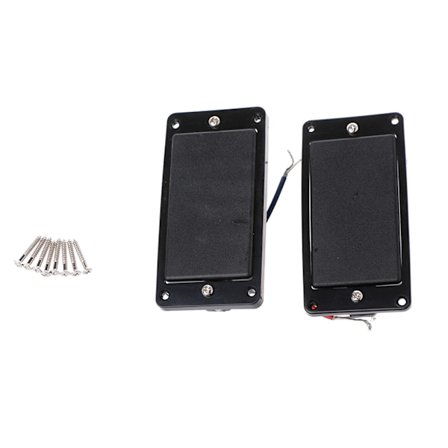 Gitarr Pickup Humbucker Neck Bridge Med Ram För LP Svart 6String