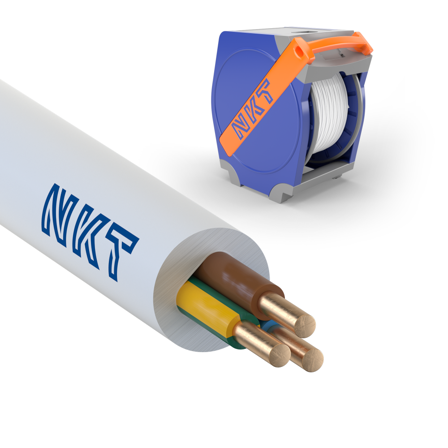 NKT EXQ XTRA Installasjonskabel 3G 2,5 mm², 300/500 V 450 m, qaddy, Stikkontakter & kabler