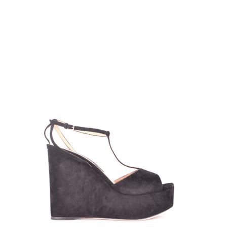 Sergio Rossi, Sandals Zwart, Dames, Maat:40 EU