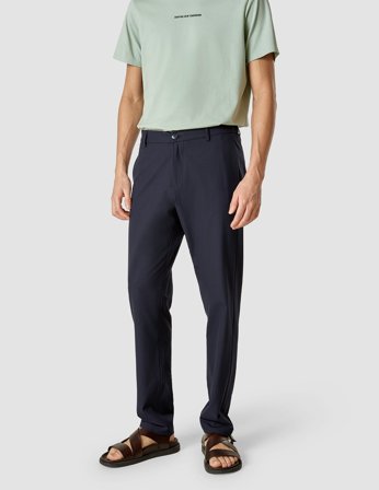 Shaping New Tomorrow - Tech Linen Pants - Midnight Blue - Herre - 30/32
