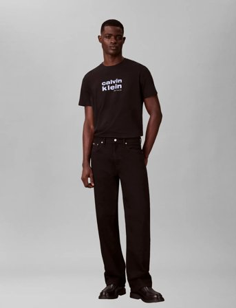 Calvin Klein Ss 30S Whsl Ckj Jersey Graphic T - Black - XXL