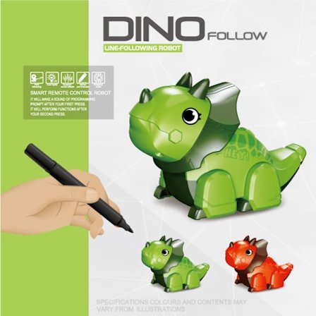 Sød sjov krydset dinosaur legetøj tidlig uddannelse induktion sporing dinosaur legetøjsbil med musik Grøn