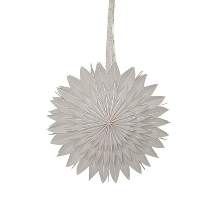 Star trading Dis papirstjerne, 50 cm, hvit