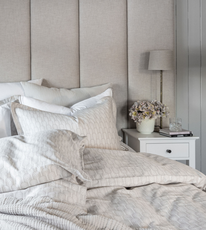 Borås Cotton Betty Sengesett Sateng Beige 200x220