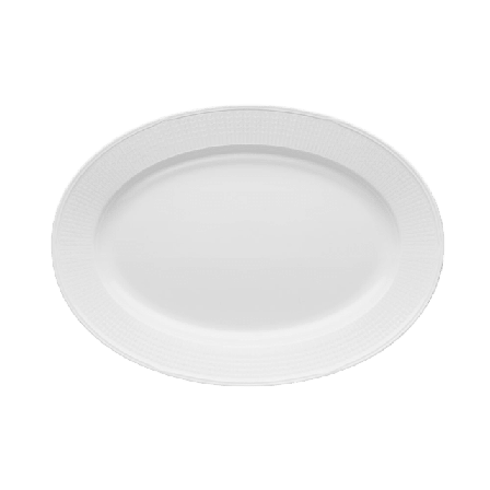 Rörstrand Swedish Grace fat oval 40x29 cm snö Serveringstillbehör Vit