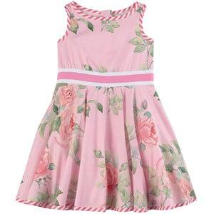 Monnalisa White All Over Print Dress 4 Years - Dresses - 4 years - White