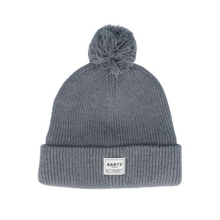 Barts - Grå pom Beanie - Arkade Beanie Dark Heather @ Hatstore