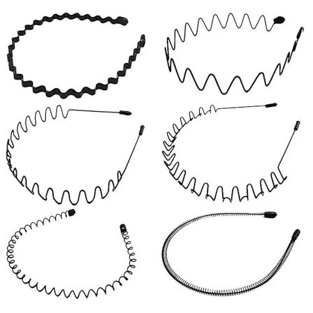 st Metall Hårbånd Menn Metall Hårbånd Farge Hårbånd Dusj Hode Wrap Herre Hårklemmer Kosmetiske Hårbånd