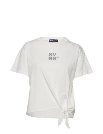 W. Knot Tee T-shirt Top Hvid Svea