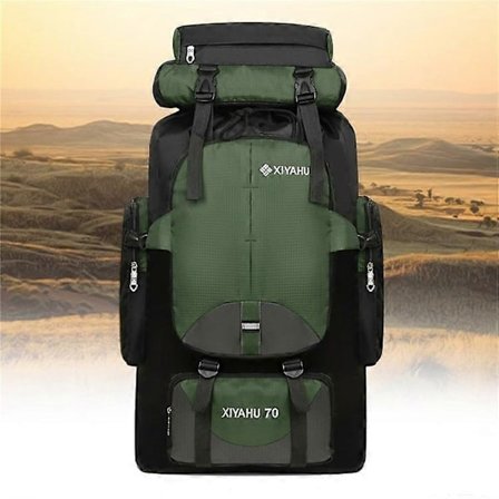 70L Stor Sportsryggsekk Vanntett Bag Ryggsekk for Utendørs Klatring Fotturer-WELLNGS