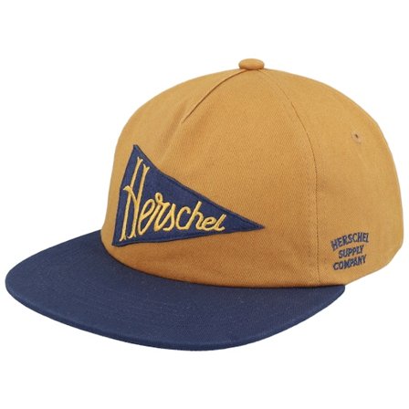 Herschel - Beis snapback Gorra - Scout Pennant Cap Cathay Spice/Darkest Navy Snapback @ Hatstore
