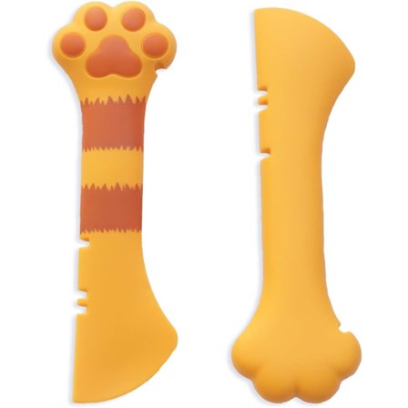 Katt Våtfôr Skje, Mini Slikkepott for Kjæledyr Hermetikk, BPA-fri Silikonboks Skjeer