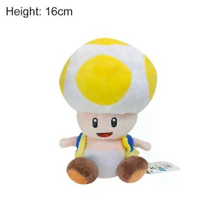 AGame Mario Plyschdocka Söt Mario Luigi Princess Peach Daisy Rosalina Elefant Bowser Bowser Jr Vivian Ninji Gosedjur