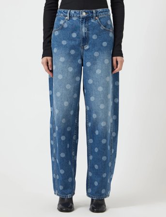 YAS Yaslua Hw Barrel Ankle Jeans - Ex - Blue - 30 x 32