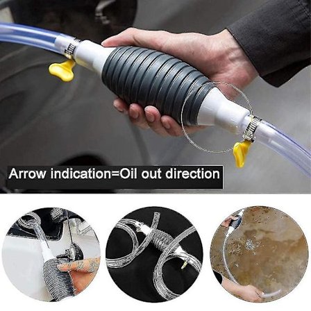 Spiralslange, Transportørslange, Transparent, Sugeslange, 2m