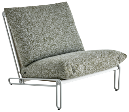 Brafab Blixt Loungefåtölj Light Grey/Teddy Verde, Utemöbler
