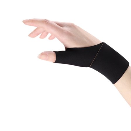 Tommelfingerstøtteærme til træning i fitnesscenter, kontorarbejde og husholdningsopgaver