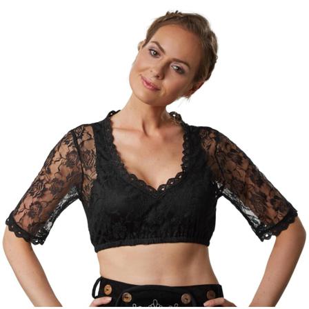 Tectake Dirndlblus Resi Black Xxl