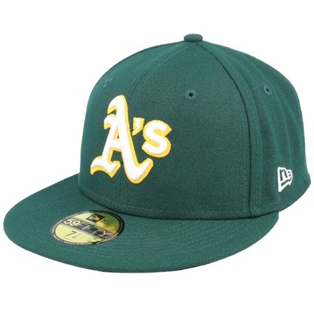 New Era - MLB Green fitted Czapka Z Daszkiem - Oakland Athletics Acperf Rd 2017 Green Fitted @ Hatstore