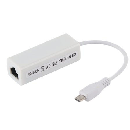 Netværkskortadapter Micro USB til RJ45 Ethernet-port til Raspberry Pi Zero 1.3/W Motherboard{F2}