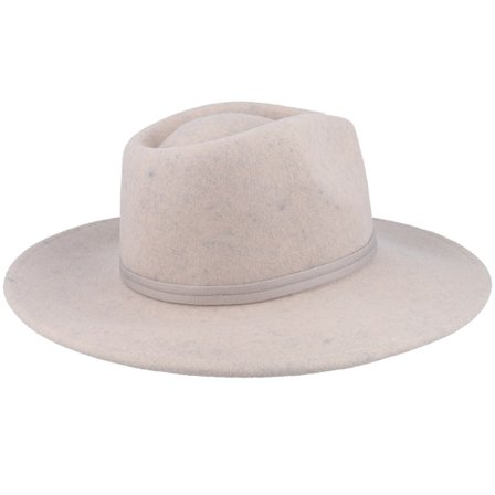 Brixton - Beige - fedora - Hat - Joanna Felt Packable Hat Oatmeal Fedora - Hatstore