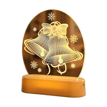 3D Lys Julegaver Bordlys Julemand Pynt Til Jul