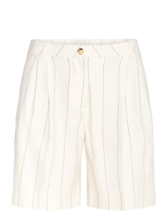 GANT Pinstripe Linen Shorts - White - 40