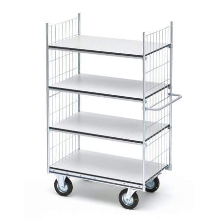 ESD Hyllvagn, 4 hyllplan, 1590x650x1730 mm
