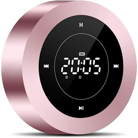 Hemmabio-Soundbar Bärbara Högtalare för Bil Bluetooth 5.0 Smart Pekskärm - Väckarklocka Bluetooth-högtalare Slank Form Liten och Lätt