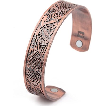 My Shape Health Care Magnetiskt Armband Raven Manschett Armband Irländsk Knuta Fåglar