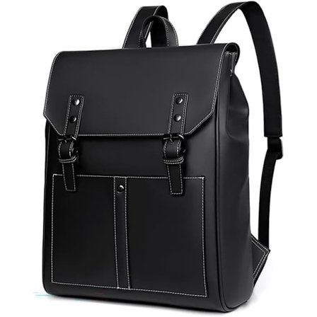 Elegant PU-skinn Laptop Ryggsekk - 14-tommers