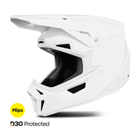 MX-kypärä Shot Lite Valkoinen Kiiltävä S