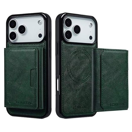 LC.IMEEKE iPhone 17 Pro Max MagSafe Case with Wallet - Green